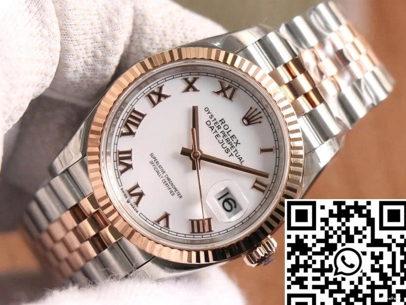 Factory Rose Datejust M126231-0015 Rolex Gold EW 0427